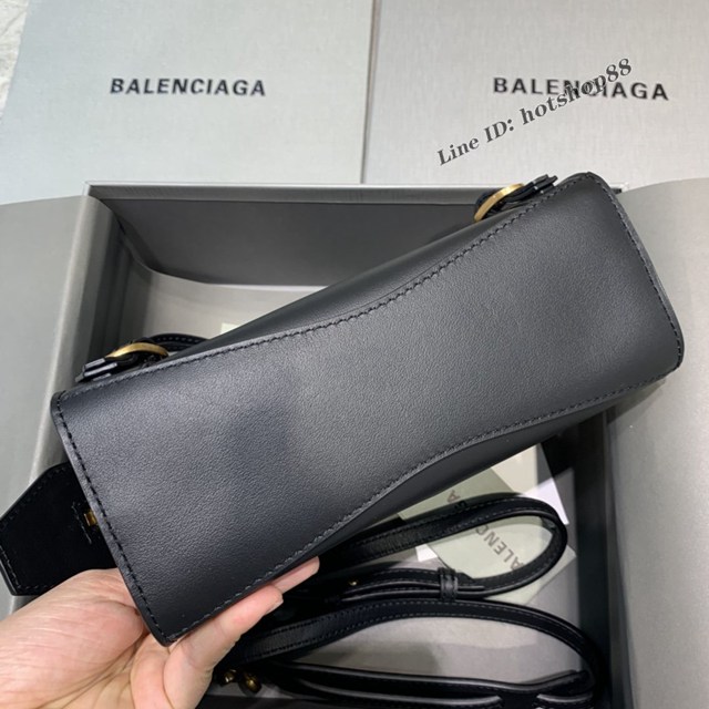 Balenciaga專櫃爆款平紋黑色金扣手袋手提包 638512 巴黎世家小號Neo Classic機車包 fyj1457